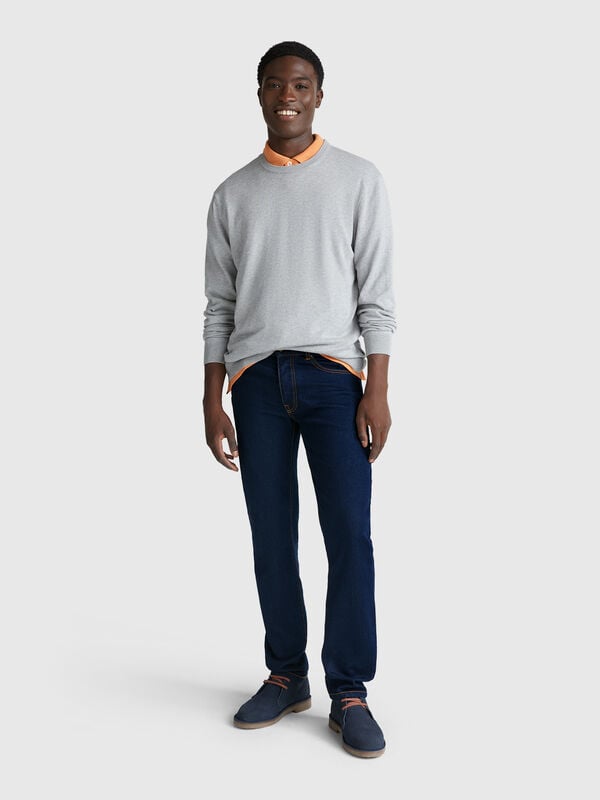 Jeans slim fit cinco bolsos Homem