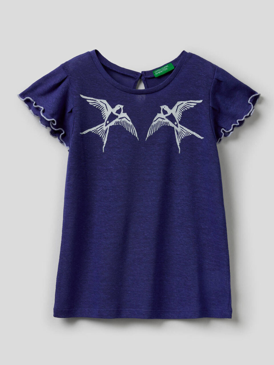 T-shirt com manga folho image number 1