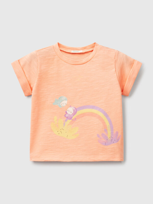 Camiseta com estampa Recém-nascido