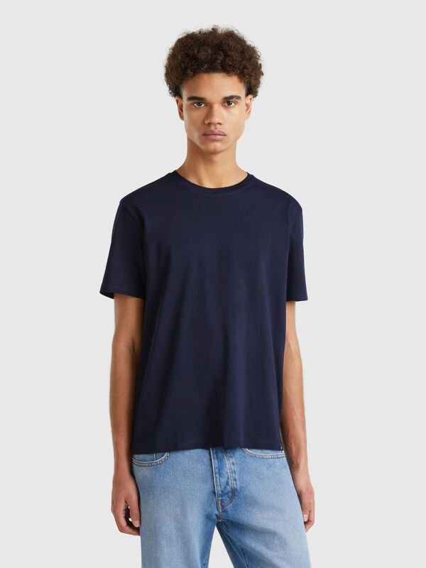 T-shirt azul-escuro Homem