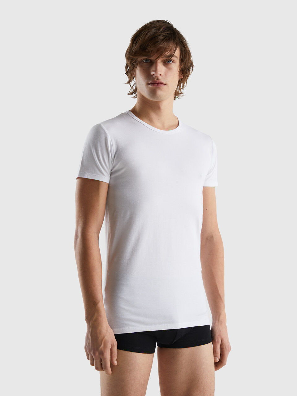 T-shirt em algodão orgânico stretch