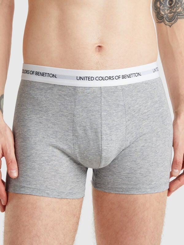 Boxers em algodão stretch Homem