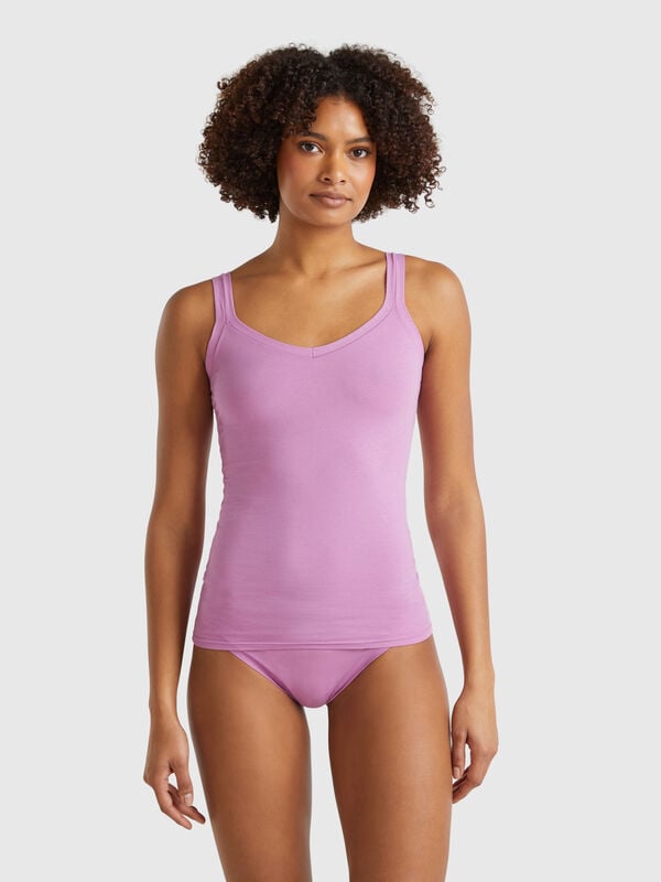 Top interior em algodão super stretch Mulher