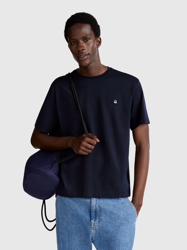 T-shirt em micro piqué Homem