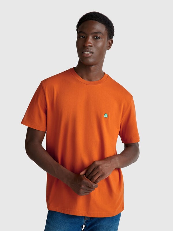 T-shirt básica de algodão  Homem