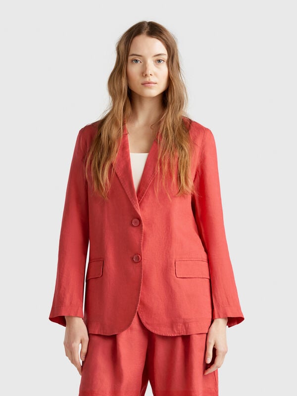 Blazer em linho puro Mulher