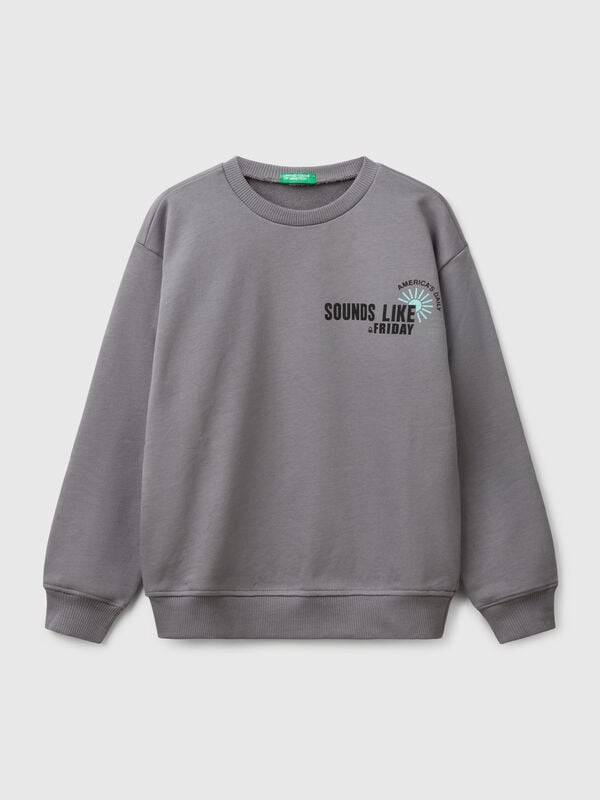 Sweat 100% algodão com estampa Menino