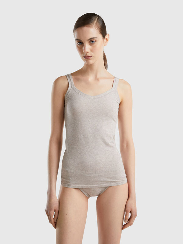 Top em algodão orgânico super stretch