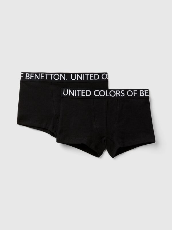 Dois boxers com elástico logótipo Menino