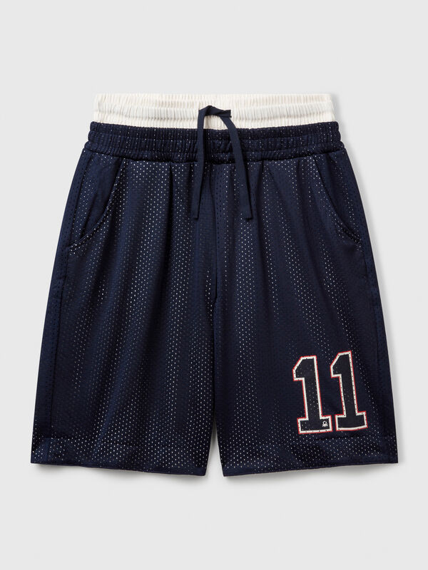 Bermudas em rede estilo basket Menino