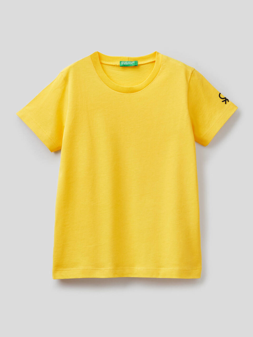 T-shirt em algodão orgânico com estampa logo image number 1