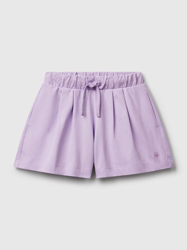 Shorts em algodão puro Menina