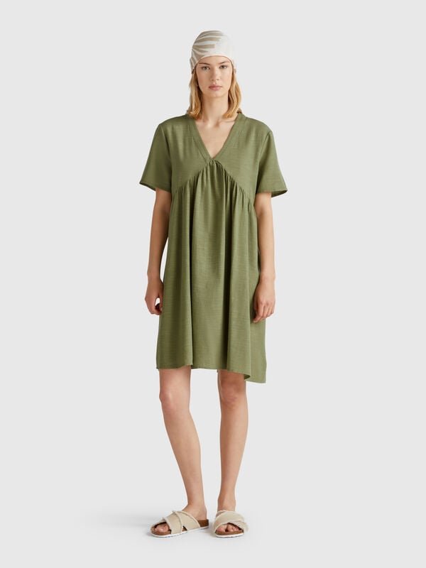 Vestido curto solto Mulher