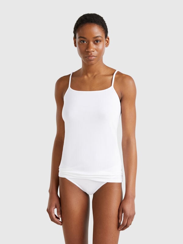 Top em algodão stretch Mulher