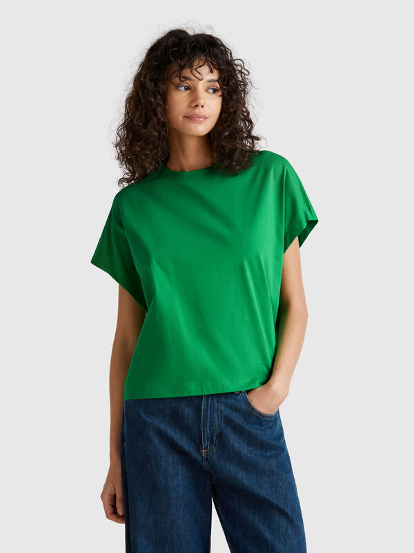 T-shirt com manga kimono Mulher