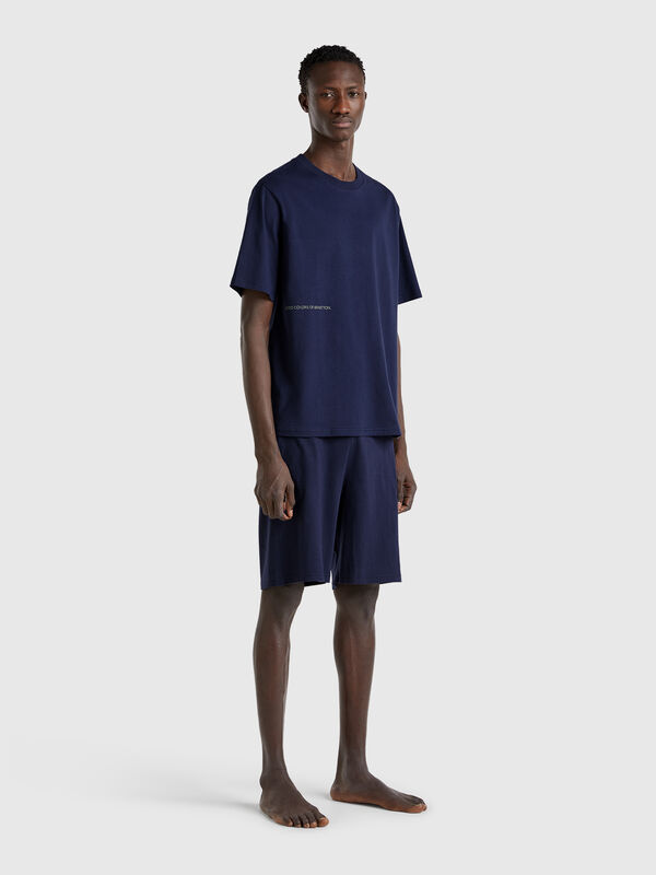 Shorts com elástico logótipo Homem