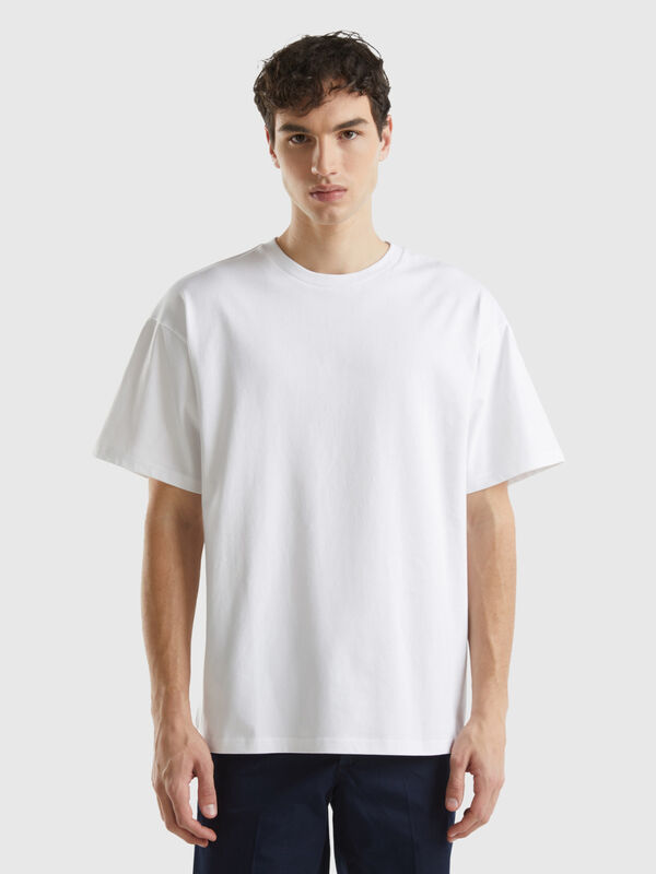 T-shirt over fit em algodão orgânico Homem