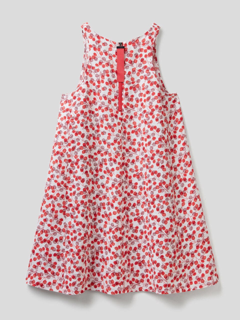 Vestido 100% linho com estampa padrão image number 2