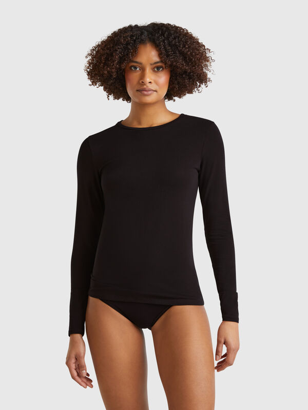 T-shirt em algodão super stretch Mulher