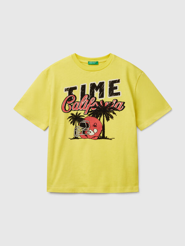 T-shirt de manga curta em algodão  Menino