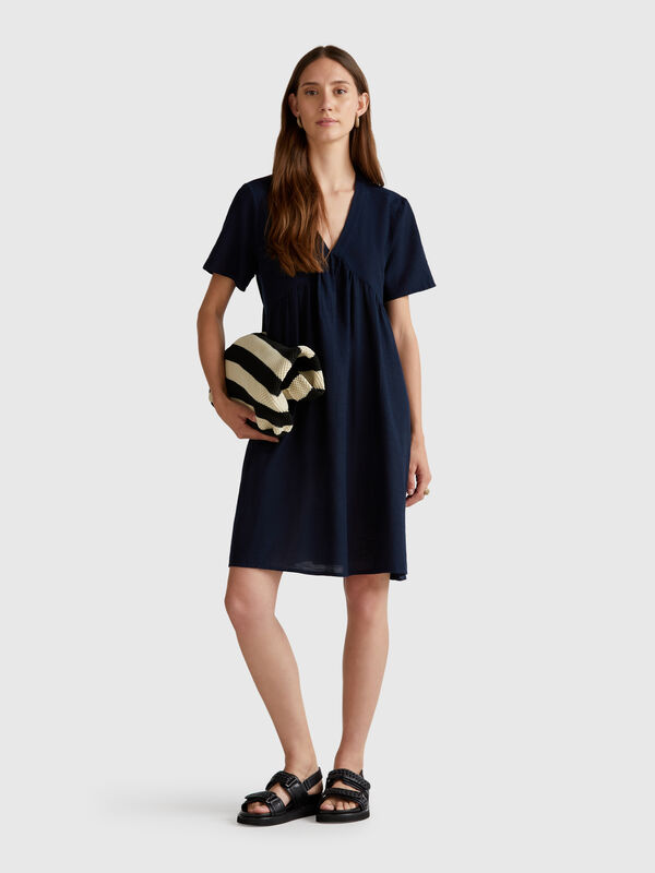 Vestido curto solto Mulher