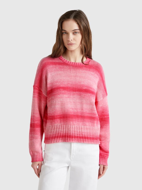 Camisola efeito sombreado Mulher