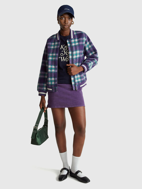 Bomber aos quadrados Mulher