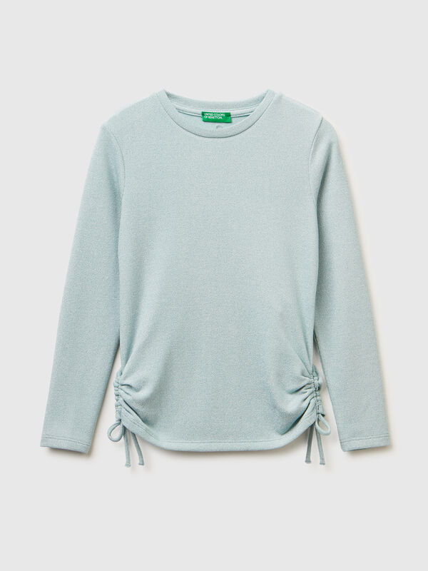 T-shirt em viscose e lurex Menina