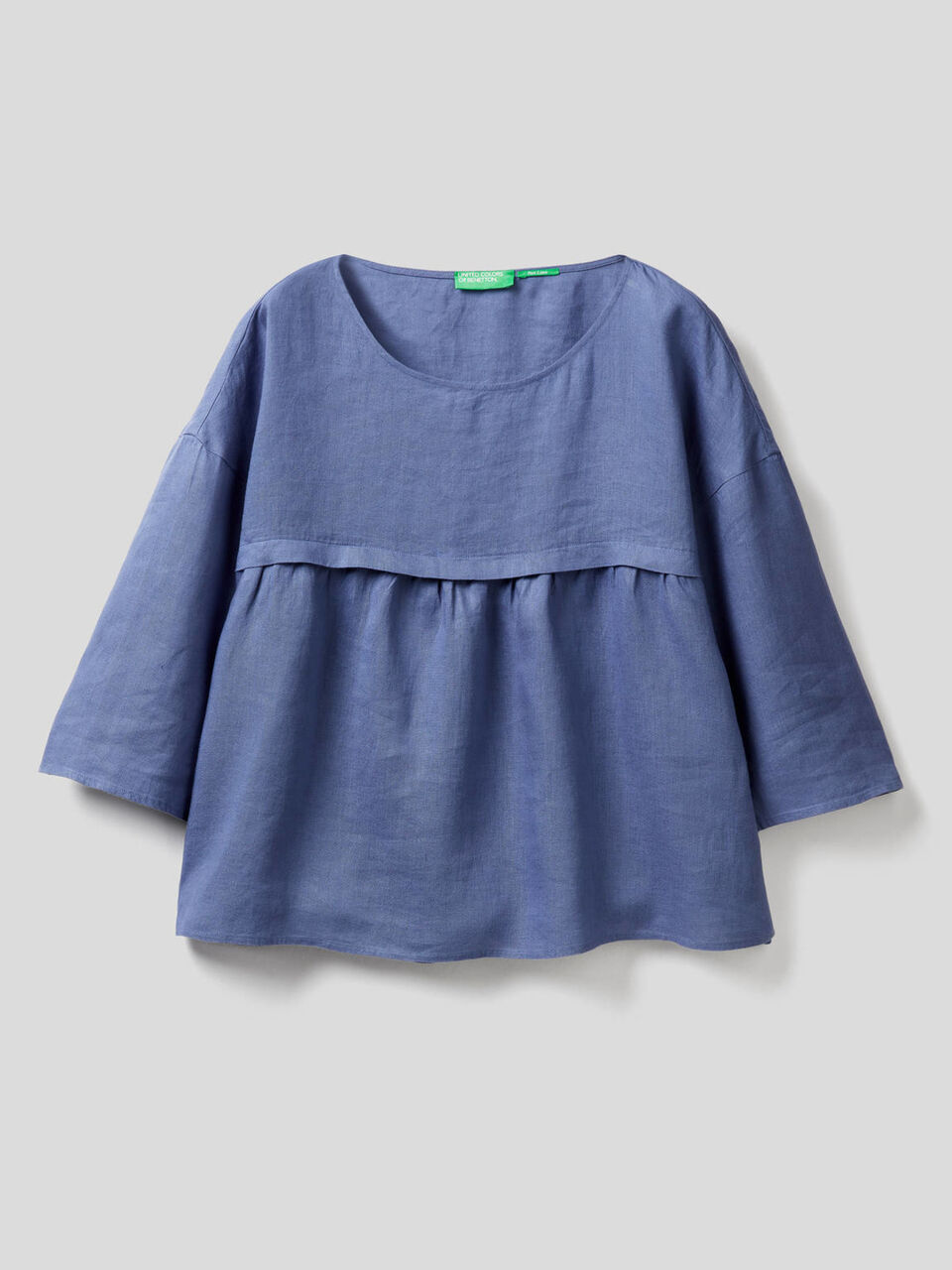 Blusa 100% linho com folho image number 1