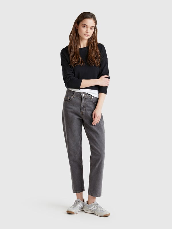 Calça jeans mom fit Mulher