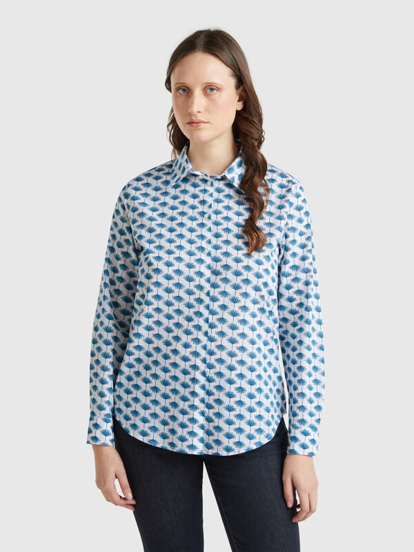 Camisa multicolor padrão Mulher
