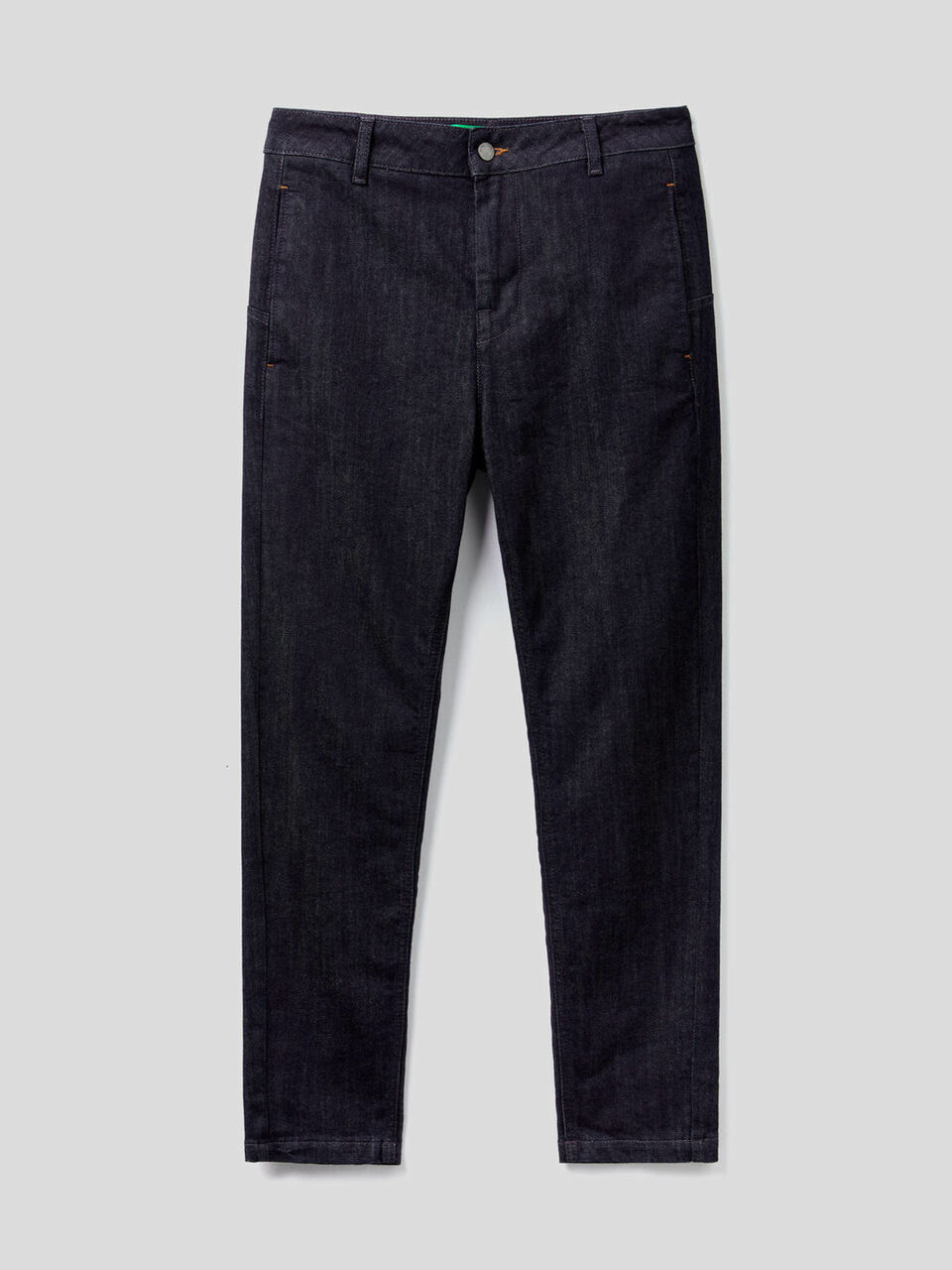 Chinos em denim de algodão stretch image number 1