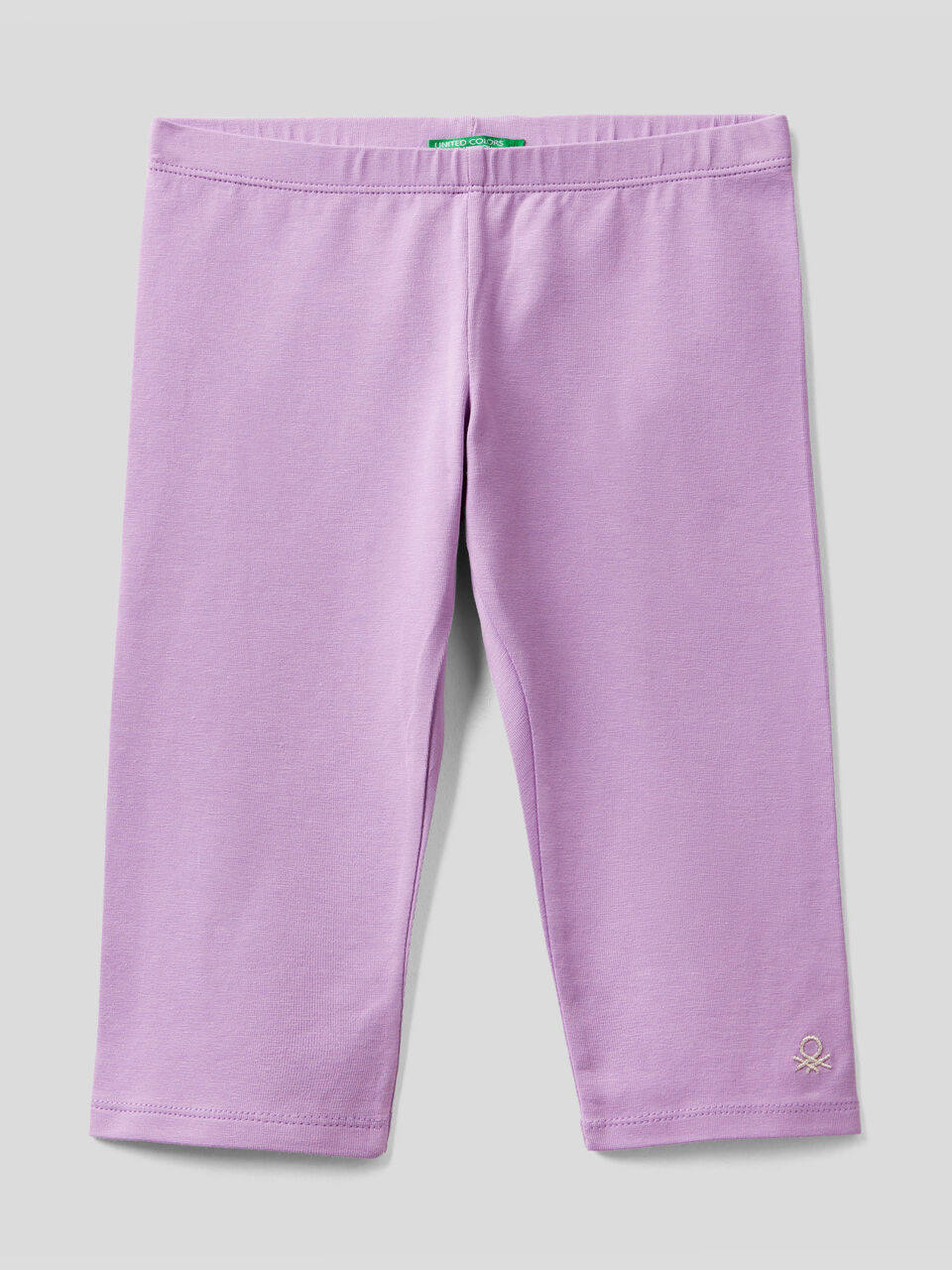 Leggings 3/4 em algodão stretch image number 1