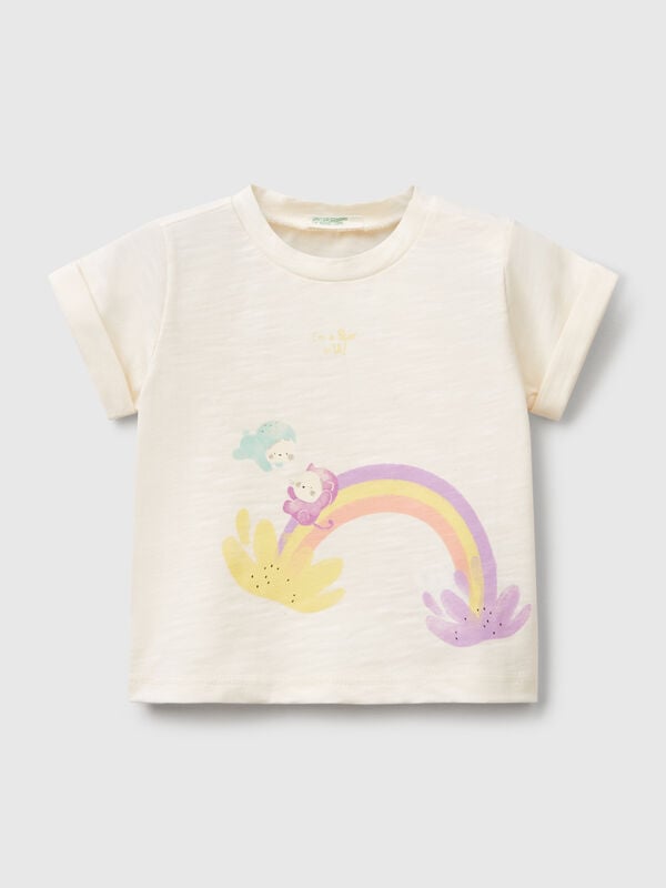 Camiseta com estampa Recém-nascido