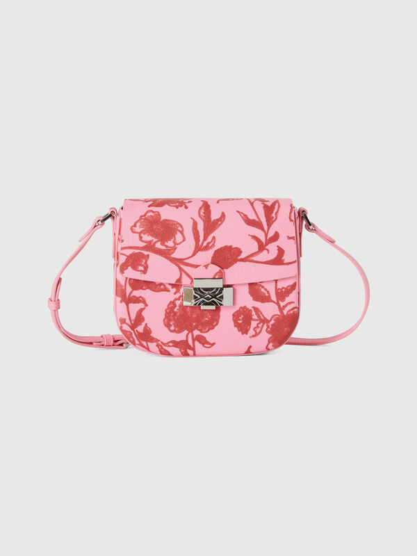 Bolsas rosa pastel com estampa floral Mulher