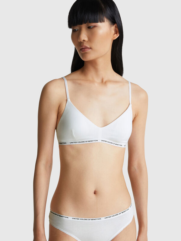 Brassiere em algodão stretch Mulher