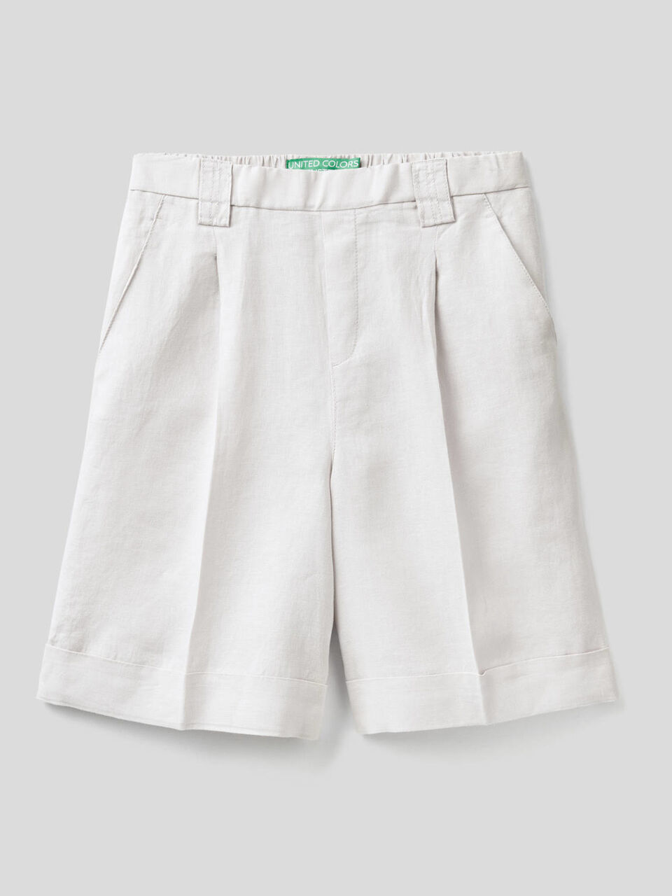 Bermudas em 100% linho image number 1