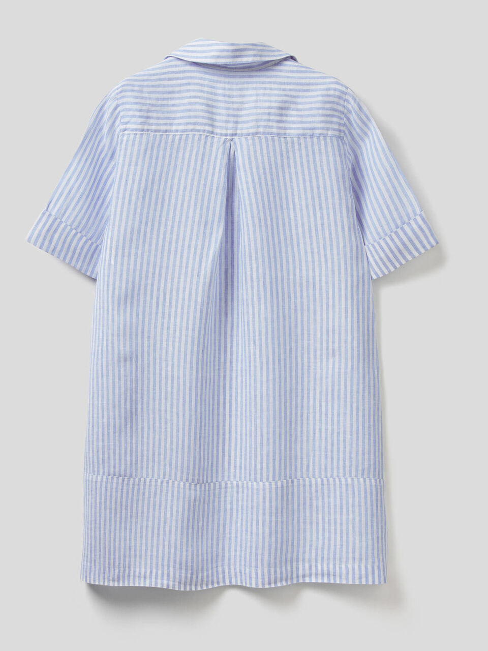 Vestido curto em 100% linho image number null