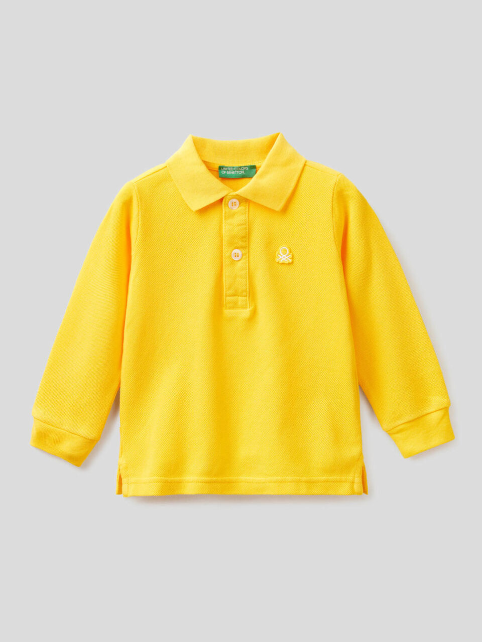 Polo de manga comprida em algodão orgânico image number 1