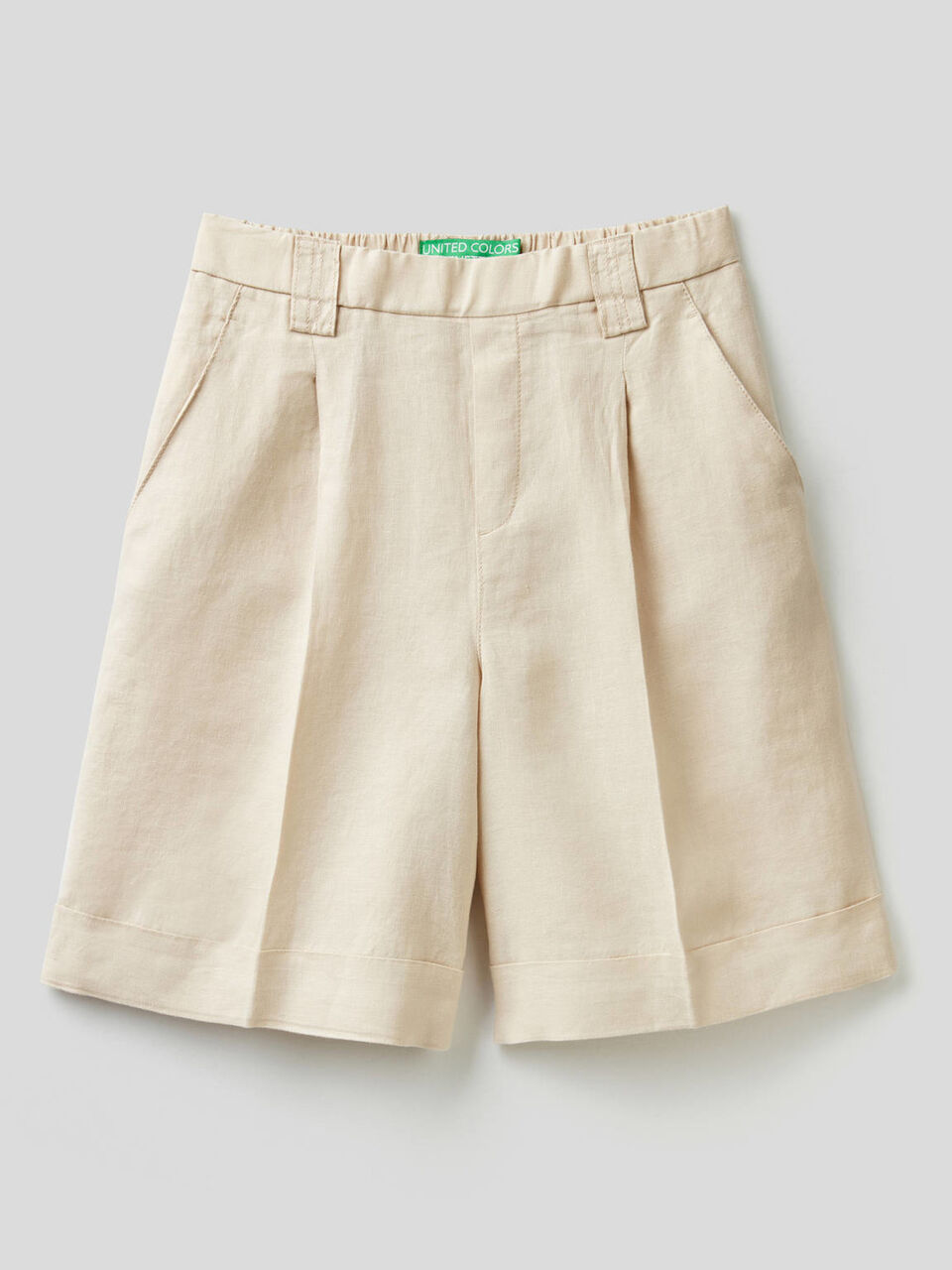 Bermudas em 100% linho image number 1
