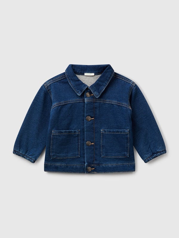 Jaqueta de lã com efeito jeans Recém-nascido