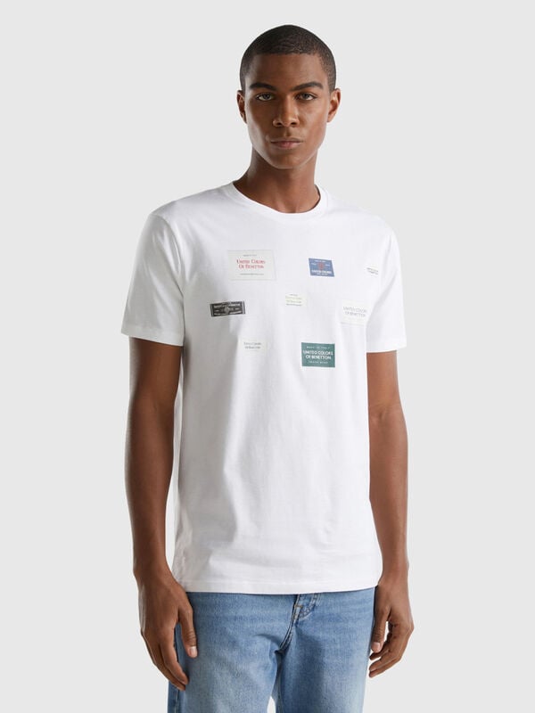 T-shirt regular fit com estampa Homem