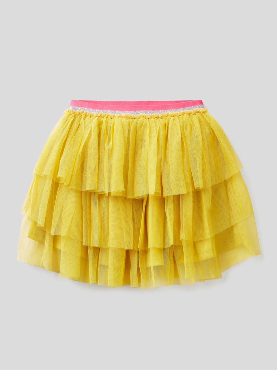 Saia com folhos em tule image number 1