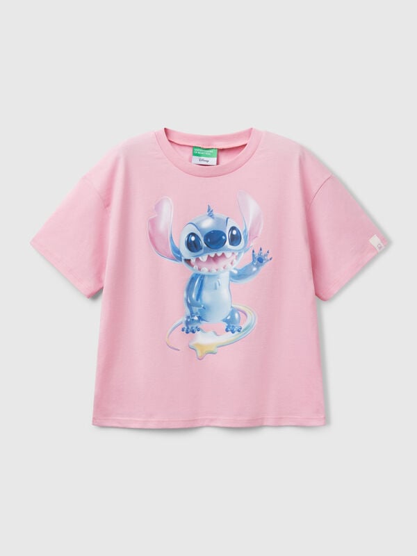 T-shirt boxy fit Lilo & Stitch Menina