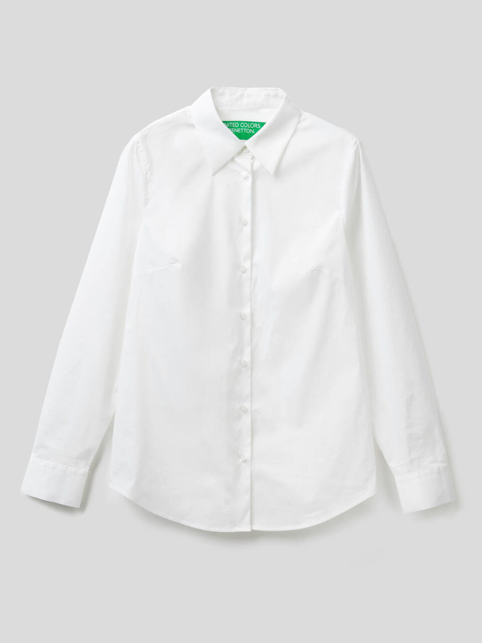 Camisa em algodão misto stretch image number null