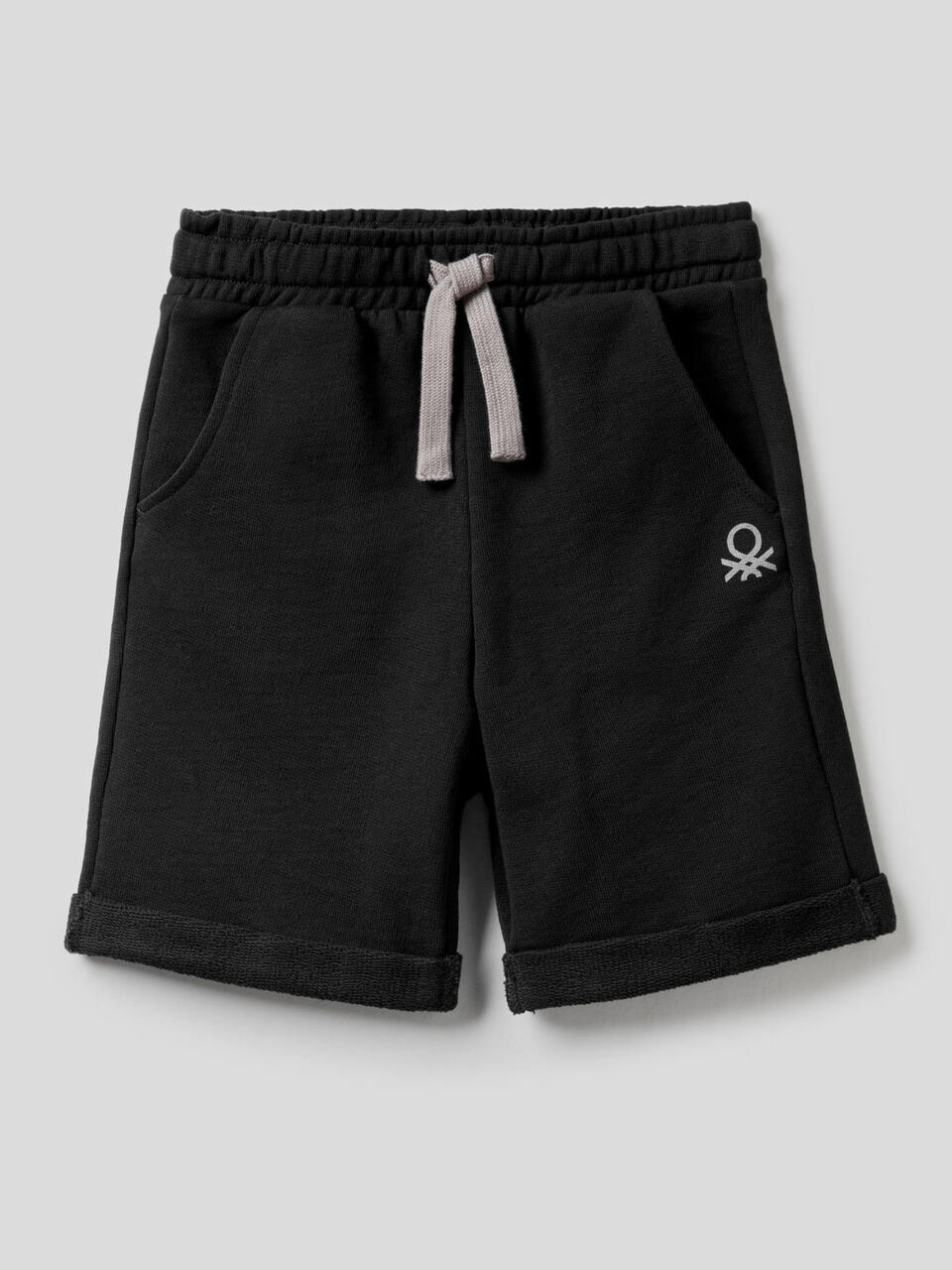 Bermudas em felpo de puro algodão image number 1