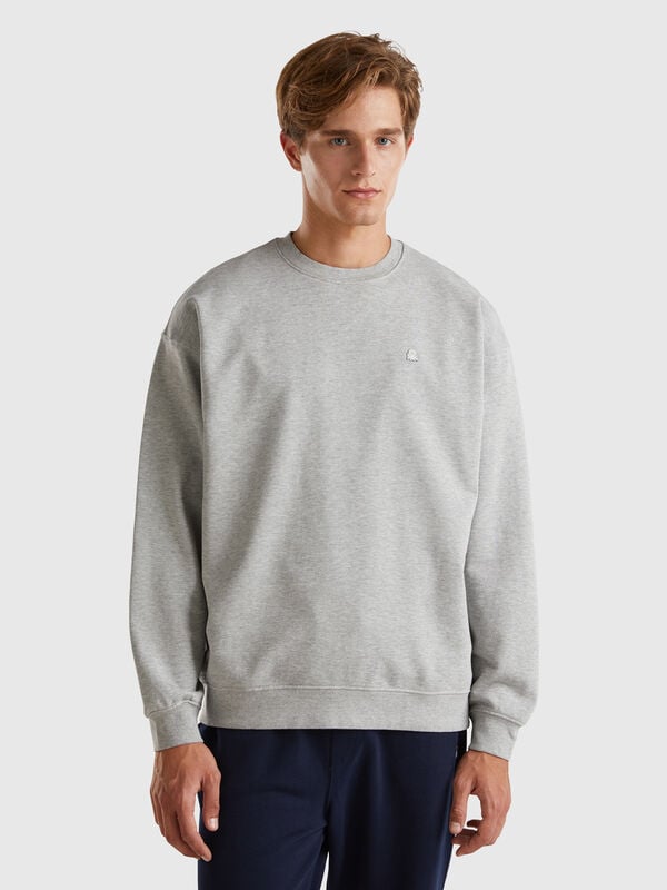Sweat com patch logótipo Homem