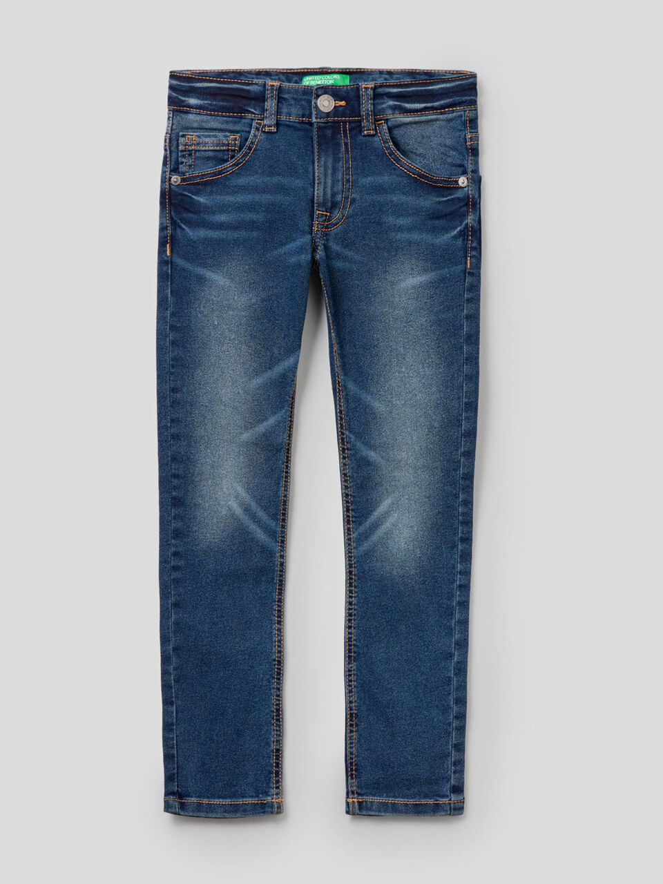 Jeans skinny fit efeito vintage image number 1