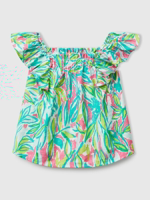 Top com estampado floral Menina
