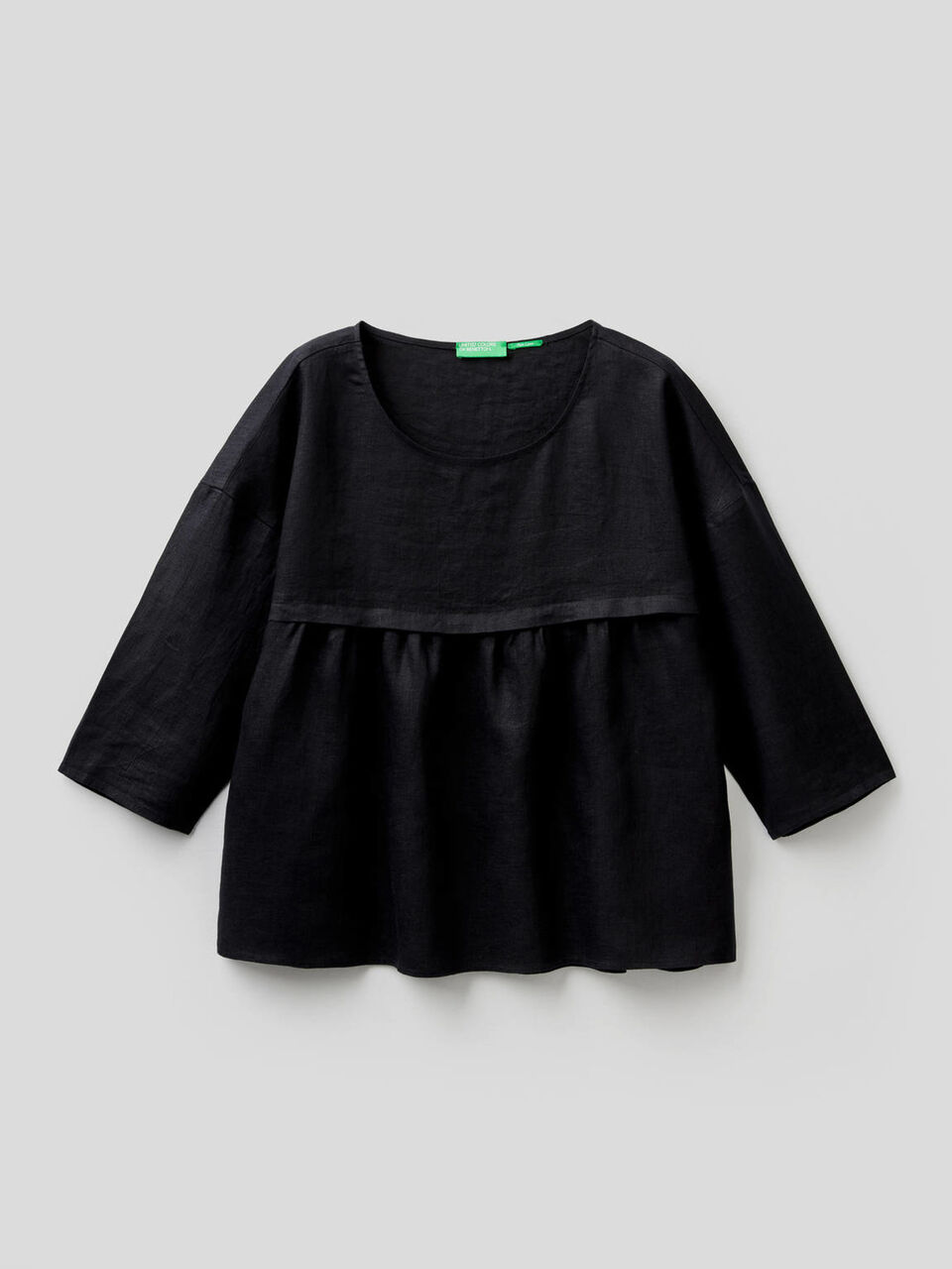 Blusa 100% linho com folho image number 1